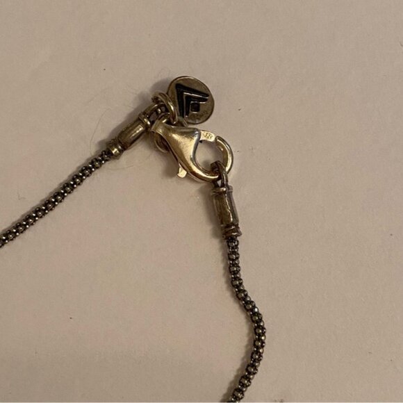 SILPADA NECKLACE STERLING SILVER 925 POPCORN CHAIN 16” CZ FLOWER PENDANT N1411 - Picture 11 of 11